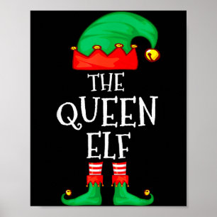 Lustige Elf Familie Weihnachten Die Königin Elf Pu Poster