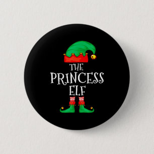 Lustige Elf Familie Weihnachten Prinzessin Elf Pul Button