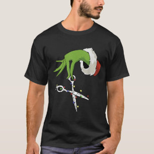 Lustige Elf Hände Friseur Friseurin Schere B T-Shirt