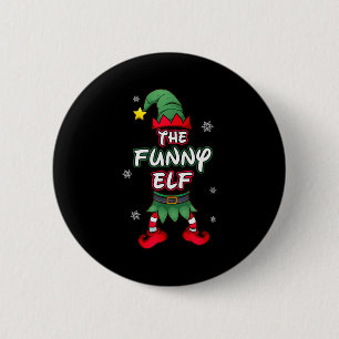 Lustige Elf Weihnachts-Pyjamas Pjs passende Famili Button