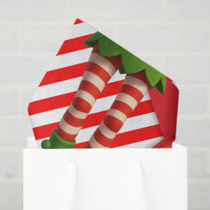 Lustige Elfenbeine Weihnachten Nordpol Unfug Seidenpapier