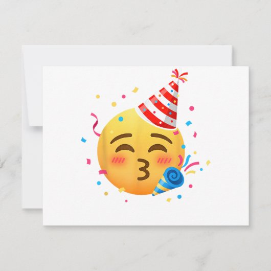Lustige Emoticon-Party Einladung (Vorderseite)