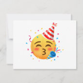Lustige Emoticon-Party Einladung (Rückseite)