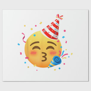 Lustige Emoticon-Party Geschenkpapier