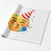 Lustige Emoticon-Party Geschenkpapier (Ungerollt)
