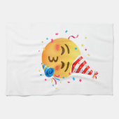 Lustige Emoticon-Party Geschirrtuch (Horizontal)