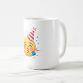 Lustige Emoticon-Party Kaffeetasse (VorderseiteRechts)