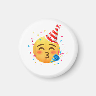 Lustige Emoticon-Party Magnet