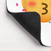 Lustige Emoticon-Party Mousepad (Ecke)