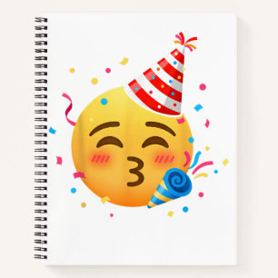 Lustige Emoticon-Party Notizblock