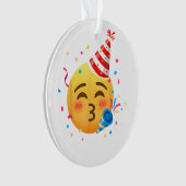 Lustige Emoticon-Party Ornament (Vorderseite)