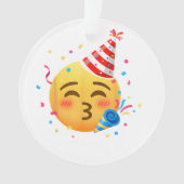 Lustige Emoticon-Party Ornament (Vorderseite)