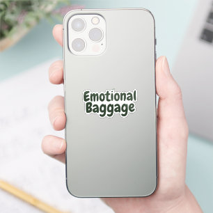 Lustige Emotionaler Gepäck Zitat Aufkleber