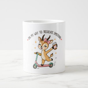 Lustige Emotionsregulation Gazelle mit Kaffee Jumbo-Tasse