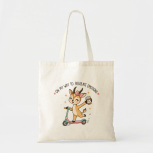 Lustige Emotionsregulation Gazelle mit Kaffee Tragetasche