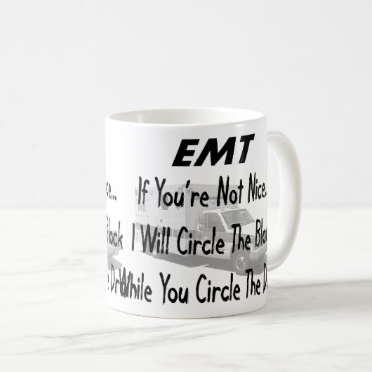 Lustige EMT T - Shirts u. Geschenke Kaffeetasse (VorderseiteRechts)