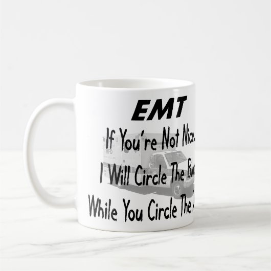 Lustige EMT T - Shirts u. Geschenke Kaffeetasse (Links)