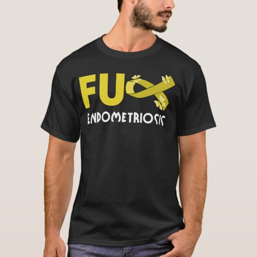 lustige Endometriose für Endometriosekrieger T-Shirt (Vorderseite)