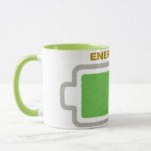 ☕ Lustige energetisierte Kaffeetasse | Vollbatteri (Links)