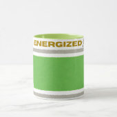 ☕ Lustige energetisierte Kaffeetasse | Vollbatteri (Zentrum)