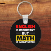 lustige Englisch-Mathematik-Wortkunstlehrer Schlüsselanhänger (Vorderseite)