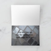 Lustige englische Bulldoggen-Weihnachtskarten! Feiertagskarte (Innenseite)