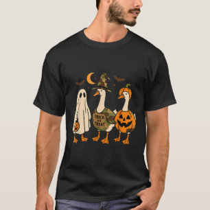 Lustige Ente Ente Boo Halloween-Kostüm Ente T-Shirt