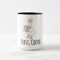 Lustige Ente "Erster Kaffee" Tasse – Süßer Morgenk