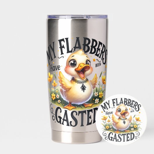 Lustige Ente "Flabbergasted" Thermobecher