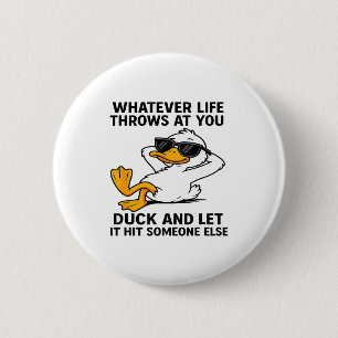 Lustige Ente Grafik Männer Frauen Lustiger Spruch Button