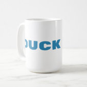 Lustige Ente Hau Ab Kaffeetasse (Vorderseite Links)
