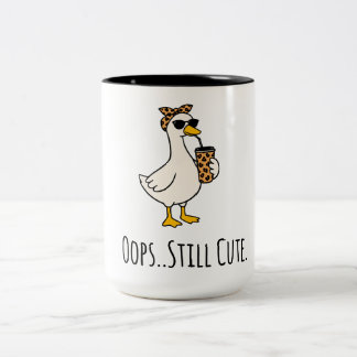 Lustige Ente "Hoppla, immer noch süß" Tasse – Süß