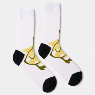 Lustige Ente in Gelb aquarelliert Socken