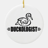 Lustige Ente Keramikornament (Hinten)