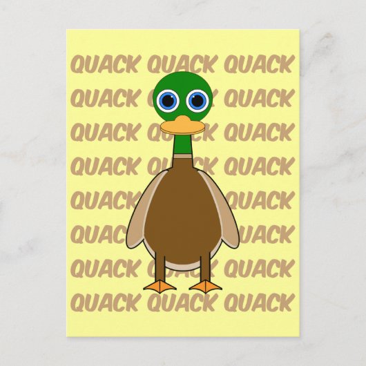 lustige Ente Postkarte (Vorderseite)