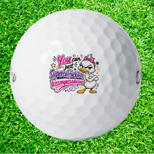 Lustige Ente Sarkastisch Golfball