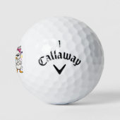 Lustige Ente Sarkastisch Golfball (Logo)