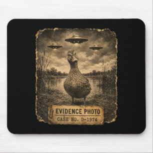 Lustige Ente UFO-Beweis Foto Alien Humor  Mousepad