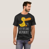 lustige Ente will Boxer T-Shirt (Vorne ganz)