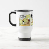 Lustige Enten-Cartoon-Kaffee-Tasse Reisebecher (Links)