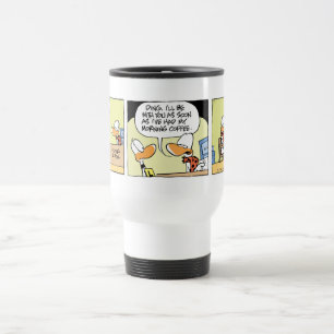 Lustige Enten-Cartoon-Kaffee-Tasse Reisebecher