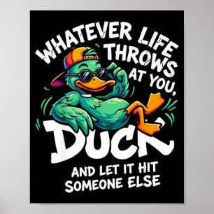 Lustige Enten-Grafik Männer Frauen Teenager lustig Poster