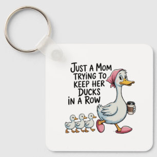 Lustige Enten In Einer Reihe Mama Trendige Mutters Schlüsselanhänger