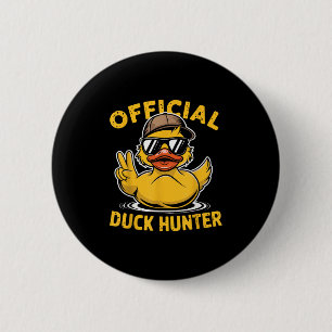 Lustige Enten-Kreuzfahrt-Boot-Jagdtrupp-Gummiente  Button