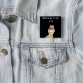 Lustige Enten-Meme – „Willkommen in meiner Bude“ S Button (Beispiel)