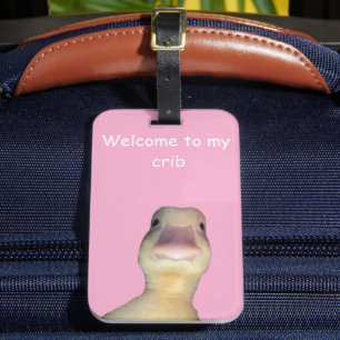 Lustige Enten-Meme – „Willkommen in meiner Bude“ S Gepäckanhänger