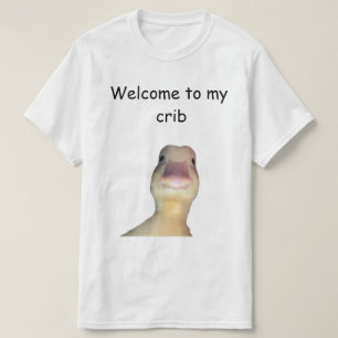 Lustige Enten-Meme – „Willkommen in meiner Bude“ S T-Shirt