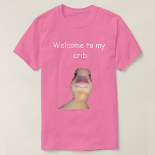 Lustige Enten-Meme – „Willkommen in meiner Bude“ S T-Shirt