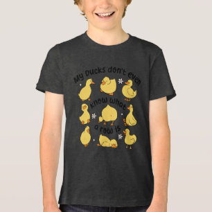 Lustige Enten Sarkastisch Tri-Blend Shirt