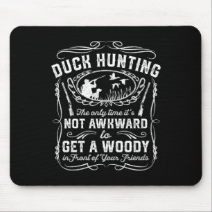 Lustige Entenjagd Vintage Woodie Jäger Freunde G Mousepad